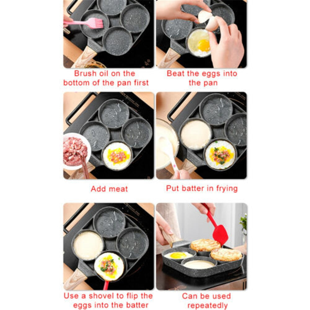 Four-hole Frying Omelette Pan