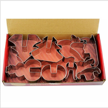 3D Christmas Cookie Cutter (8 Pcs)