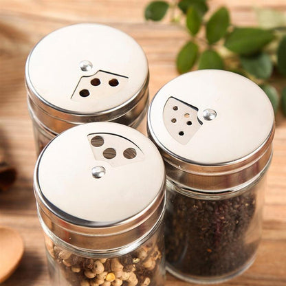 3/6pcs Glass Seasoning Bottle Set