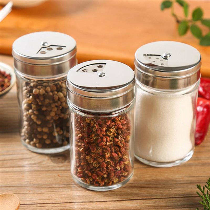 3/6pcs Glass Seasoning Bottle Set