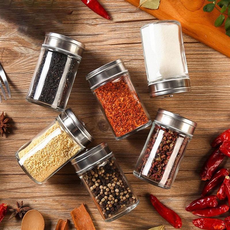 3/6pcs Glass Seasoning Bottle Set