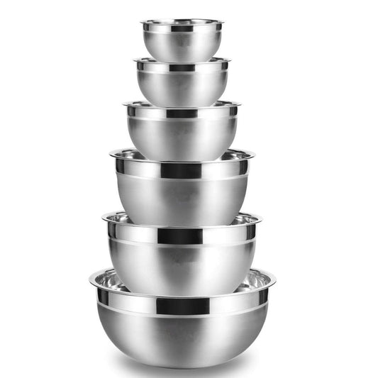 Stainless Steel Mixing Bowls (Set of 6)