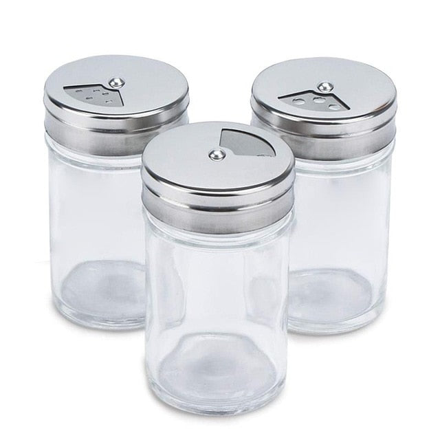 3/6pcs Glass Seasoning Bottle Set