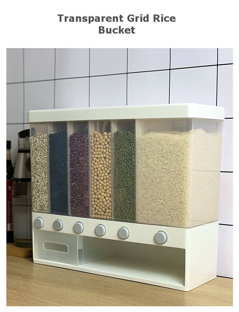 Wall-mounted dry food dispenser