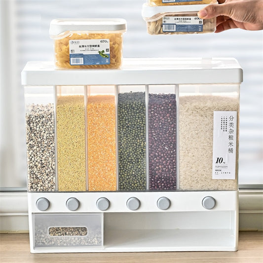 Wall-mounted dry food dispenser