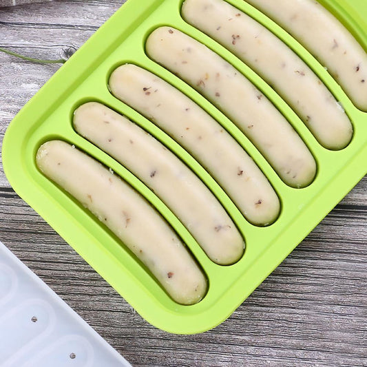 Silicone Sausage Maker Mold DIY Silicone Handmade Hamburger Hot Dog Mold Reusable Kitchen Accessories Gadget for Cake Baking Pie