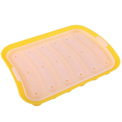 Silicone Sausage Maker Mold DIY Silicone Handmade Hamburger Hot Dog Mold Reusable Kitchen Accessories Gadget for Cake Baking Pie